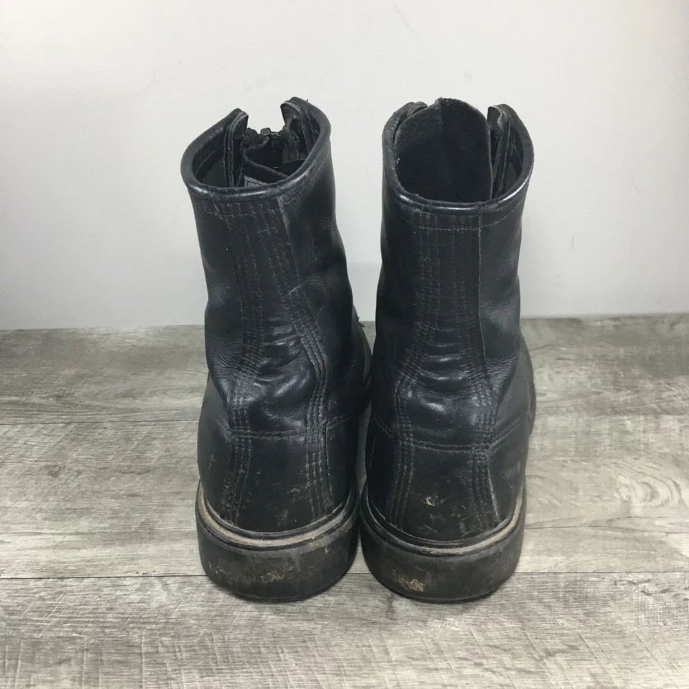 Red Wing 4473 Firefighter Fire Zip Up Logger SuperSole Boots Steel Toe Size 9.5